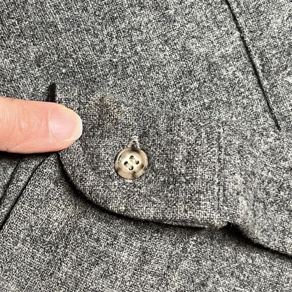 Vintage Pendleton Pure Virgin Wool  Button Up Shirt Men's Large Gray Long Sleeve - Picture 9 of 10